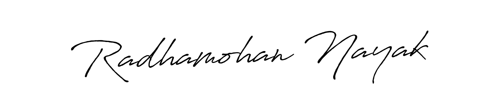 It looks lik you need a new signature style for name Radhamohan Nayak. Design unique handwritten (Antro_Vectra_Bolder) signature with our free signature maker in just a few clicks. Radhamohan Nayak signature style 7 images and pictures png