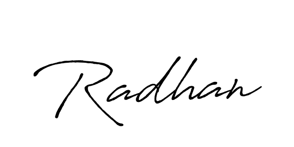 How to make Radhan signature? Antro_Vectra_Bolder is a professional autograph style. Create handwritten signature for Radhan name. Radhan signature style 7 images and pictures png