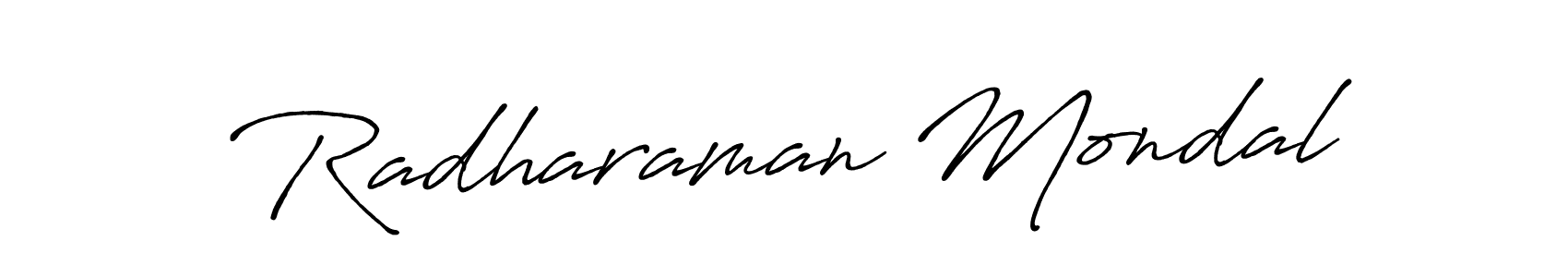 Also we have Radharaman Mondal name is the best signature style. Create professional handwritten signature collection using Antro_Vectra_Bolder autograph style. Radharaman Mondal signature style 7 images and pictures png