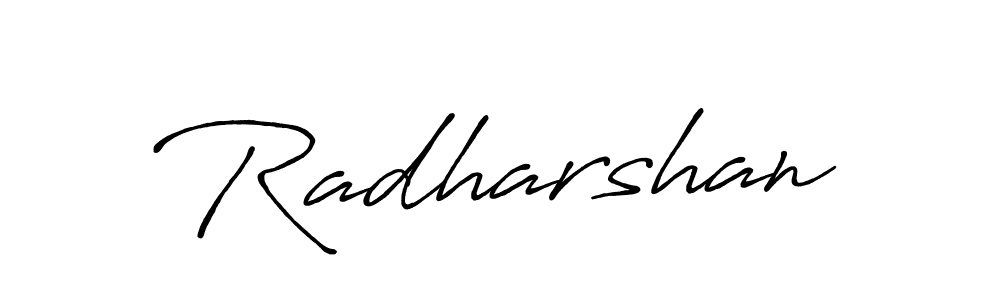 How to make Radharshan name signature. Use Antro_Vectra_Bolder style for creating short signs online. This is the latest handwritten sign. Radharshan signature style 7 images and pictures png