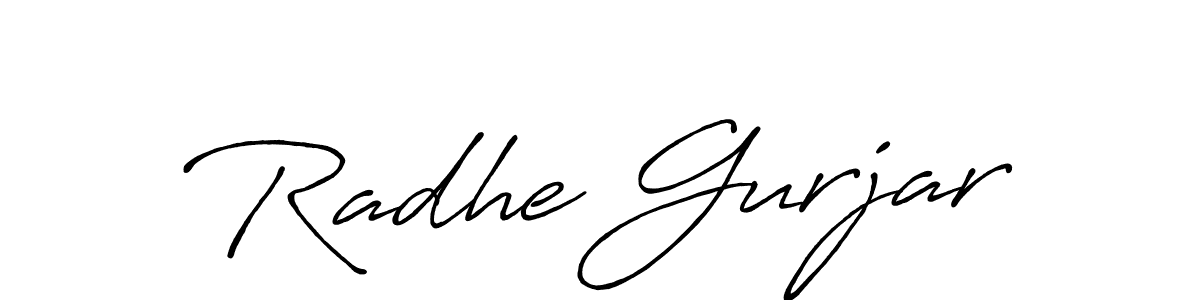 The best way (Antro_Vectra_Bolder) to make a short signature is to pick only two or three words in your name. The name Radhe Gurjar include a total of six letters. For converting this name. Radhe Gurjar signature style 7 images and pictures png