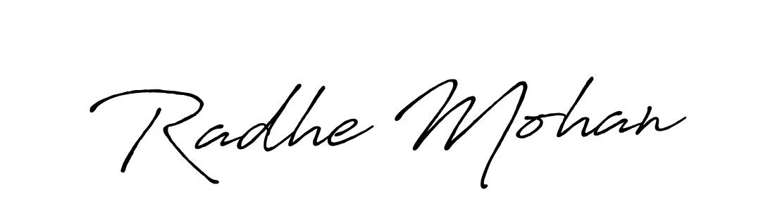 if you are searching for the best signature style for your name Radhe Mohan. so please give up your signature search. here we have designed multiple signature styles  using Antro_Vectra_Bolder. Radhe Mohan signature style 7 images and pictures png