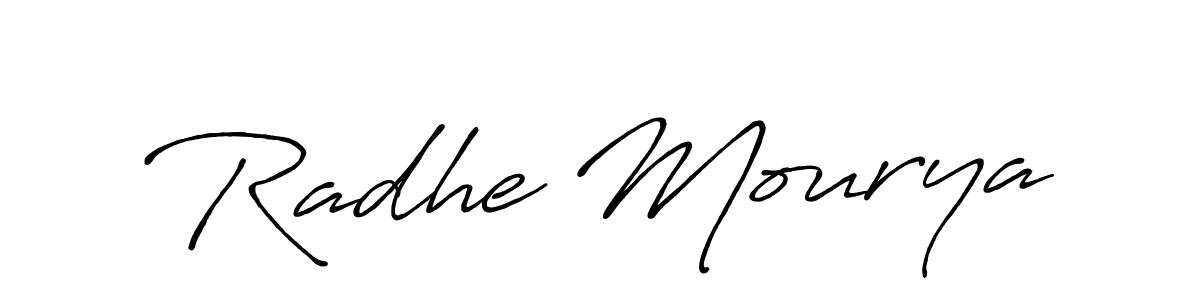 Make a beautiful signature design for name Radhe Mourya. Use this online signature maker to create a handwritten signature for free. Radhe Mourya signature style 7 images and pictures png