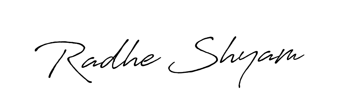 Design your own signature with our free online signature maker. With this signature software, you can create a handwritten (Antro_Vectra_Bolder) signature for name Radhe Shyam. Radhe Shyam signature style 7 images and pictures png