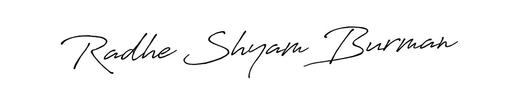 Design your own signature with our free online signature maker. With this signature software, you can create a handwritten (Antro_Vectra_Bolder) signature for name Radhe Shyam Burman. Radhe Shyam Burman signature style 7 images and pictures png