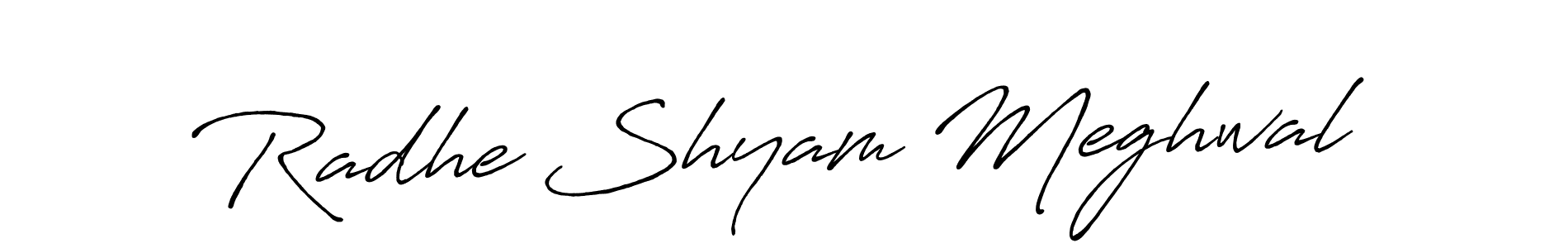 How to Draw Radhe Shyam Meghwal signature style? Antro_Vectra_Bolder is a latest design signature styles for name Radhe Shyam Meghwal. Radhe Shyam Meghwal signature style 7 images and pictures png