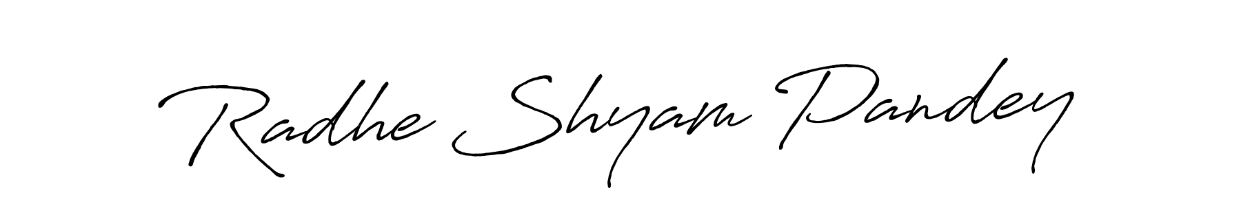 How to make Radhe Shyam Pandey signature? Antro_Vectra_Bolder is a professional autograph style. Create handwritten signature for Radhe Shyam Pandey name. Radhe Shyam Pandey signature style 7 images and pictures png