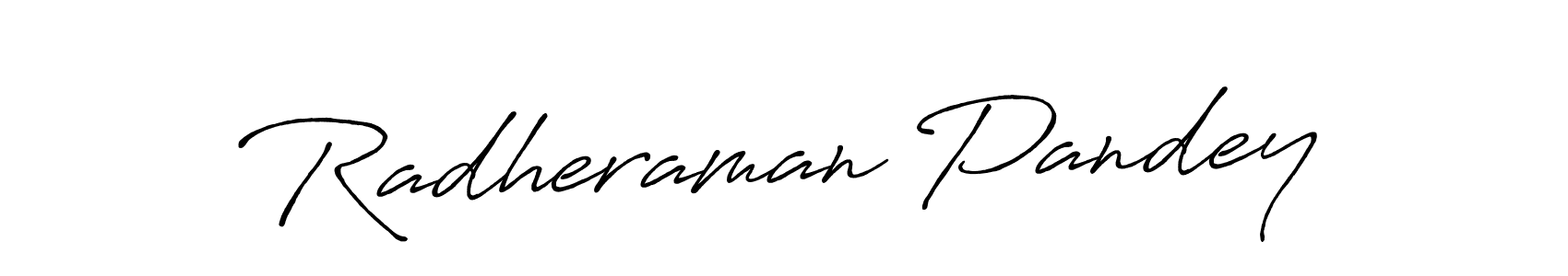 You should practise on your own different ways (Antro_Vectra_Bolder) to write your name (Radheraman Pandey) in signature. don't let someone else do it for you. Radheraman Pandey signature style 7 images and pictures png