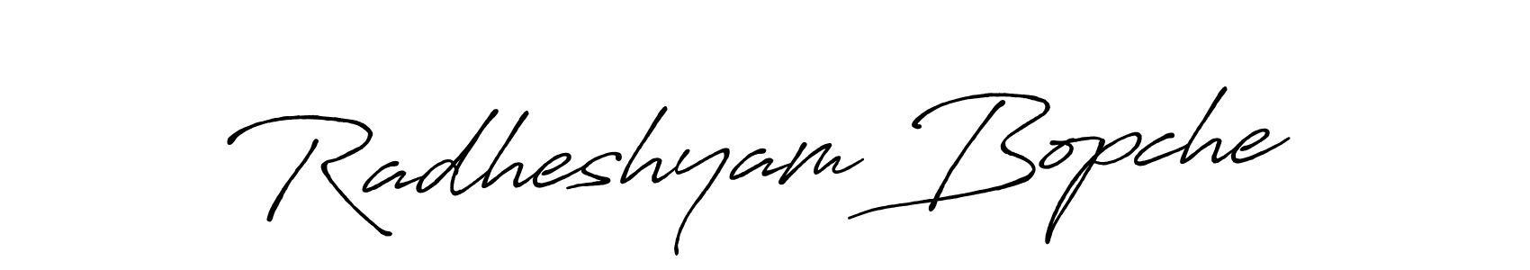 Radheshyam Bopche stylish signature style. Best Handwritten Sign (Antro_Vectra_Bolder) for my name. Handwritten Signature Collection Ideas for my name Radheshyam Bopche. Radheshyam Bopche signature style 7 images and pictures png