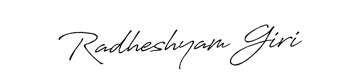 if you are searching for the best signature style for your name Radheshyam Giri. so please give up your signature search. here we have designed multiple signature styles  using Antro_Vectra_Bolder. Radheshyam Giri signature style 7 images and pictures png