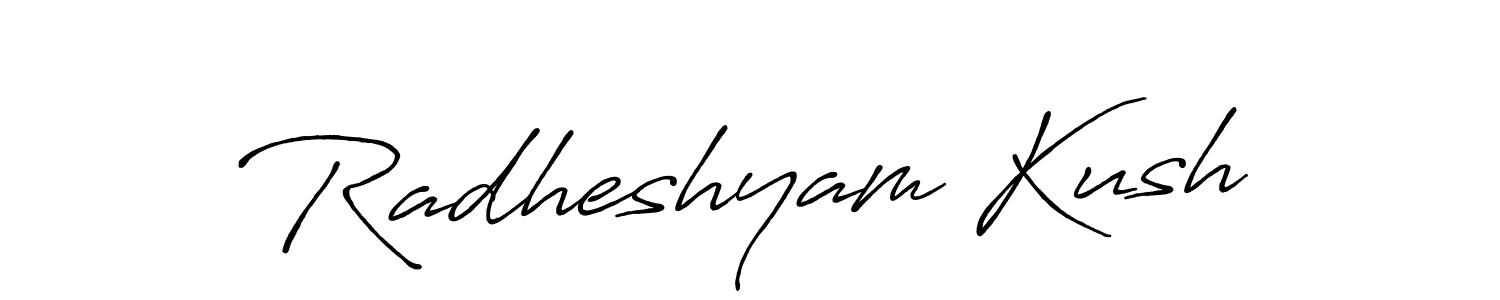 You should practise on your own different ways (Antro_Vectra_Bolder) to write your name (Radheshyam Kush) in signature. don't let someone else do it for you. Radheshyam Kush signature style 7 images and pictures png