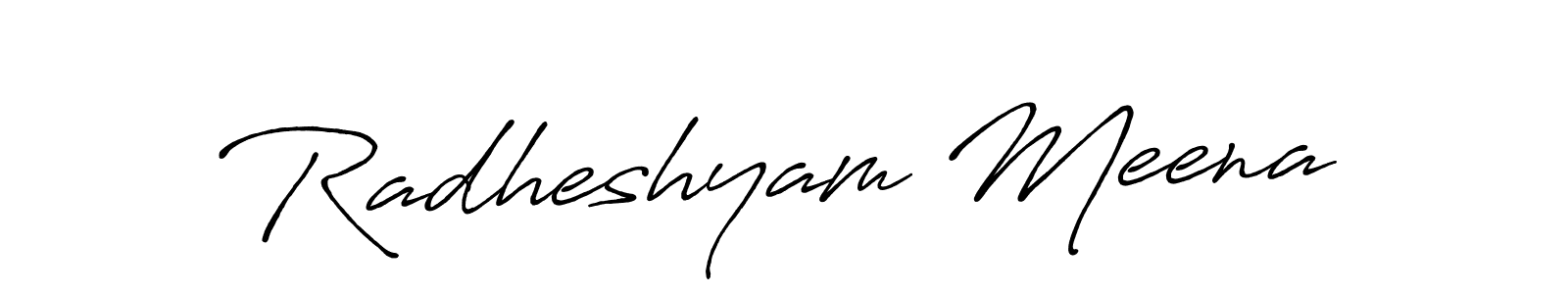 Make a beautiful signature design for name Radheshyam Meena. Use this online signature maker to create a handwritten signature for free. Radheshyam Meena signature style 7 images and pictures png