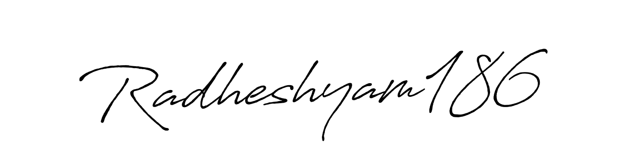 Make a beautiful signature design for name Radheshyam186. Use this online signature maker to create a handwritten signature for free. Radheshyam186 signature style 7 images and pictures png