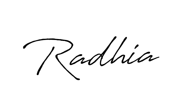 if you are searching for the best signature style for your name Radhia. so please give up your signature search. here we have designed multiple signature styles  using Antro_Vectra_Bolder. Radhia signature style 7 images and pictures png