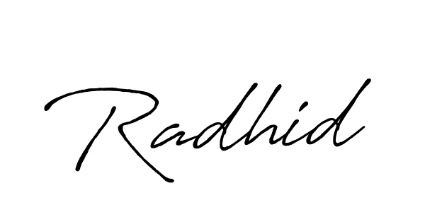 Also we have Radhid name is the best signature style. Create professional handwritten signature collection using Antro_Vectra_Bolder autograph style. Radhid signature style 7 images and pictures png