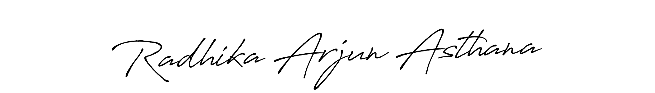 The best way (Antro_Vectra_Bolder) to make a short signature is to pick only two or three words in your name. The name Radhika Arjun Asthana include a total of six letters. For converting this name. Radhika Arjun Asthana signature style 7 images and pictures png