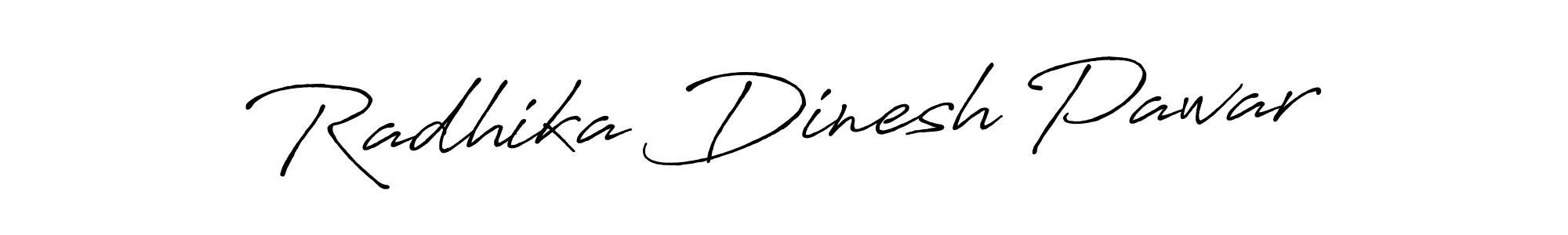 Use a signature maker to create a handwritten signature online. With this signature software, you can design (Antro_Vectra_Bolder) your own signature for name Radhika Dinesh Pawar. Radhika Dinesh Pawar signature style 7 images and pictures png