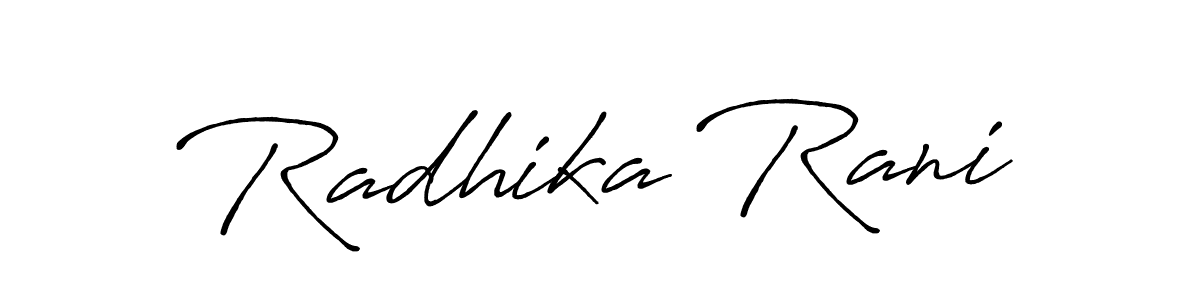 if you are searching for the best signature style for your name Radhika Rani. so please give up your signature search. here we have designed multiple signature styles  using Antro_Vectra_Bolder. Radhika Rani signature style 7 images and pictures png