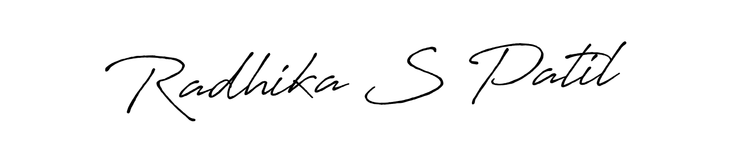 Make a beautiful signature design for name Radhika S Patil. With this signature (Antro_Vectra_Bolder) style, you can create a handwritten signature for free. Radhika S Patil signature style 7 images and pictures png