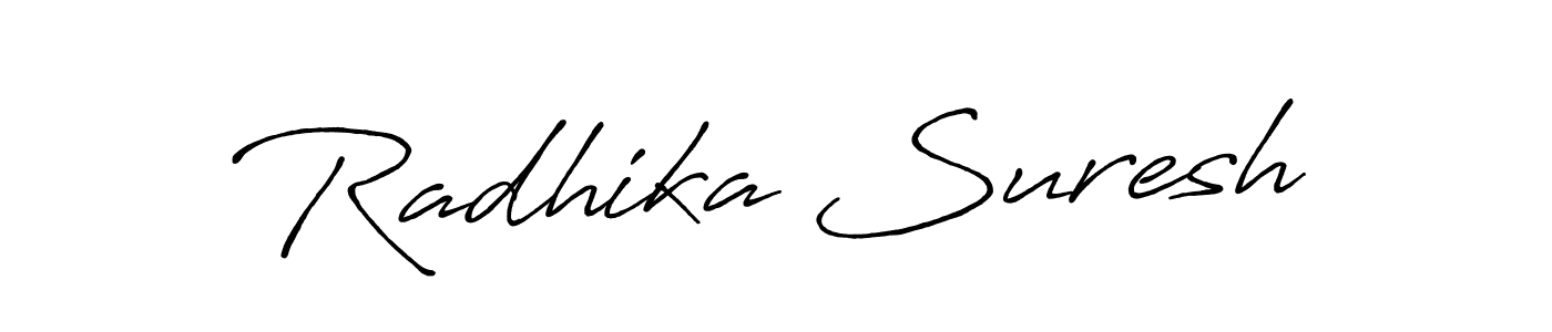 Also You can easily find your signature by using the search form. We will create Radhika Suresh name handwritten signature images for you free of cost using Antro_Vectra_Bolder sign style. Radhika Suresh signature style 7 images and pictures png
