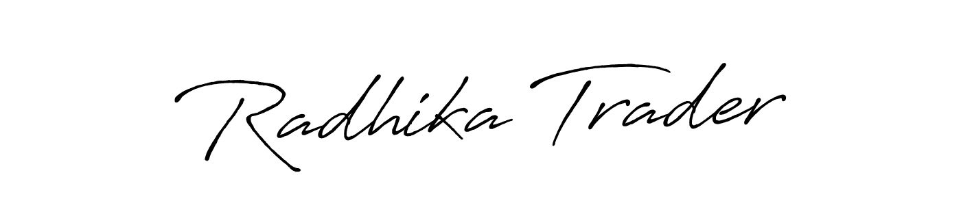 Similarly Antro_Vectra_Bolder is the best handwritten signature design. Signature creator online .You can use it as an online autograph creator for name Radhika Trader. Radhika Trader signature style 7 images and pictures png