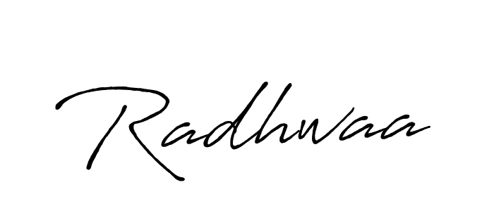 Also we have Radhwaa name is the best signature style. Create professional handwritten signature collection using Antro_Vectra_Bolder autograph style. Radhwaa signature style 7 images and pictures png