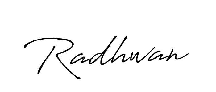 How to make Radhwan name signature. Use Antro_Vectra_Bolder style for creating short signs online. This is the latest handwritten sign. Radhwan signature style 7 images and pictures png
