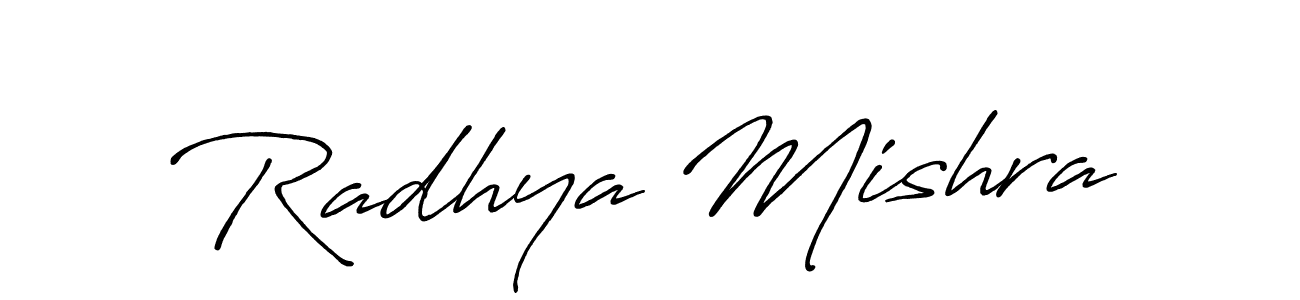 This is the best signature style for the Radhya Mishra name. Also you like these signature font (Antro_Vectra_Bolder). Mix name signature. Radhya Mishra signature style 7 images and pictures png