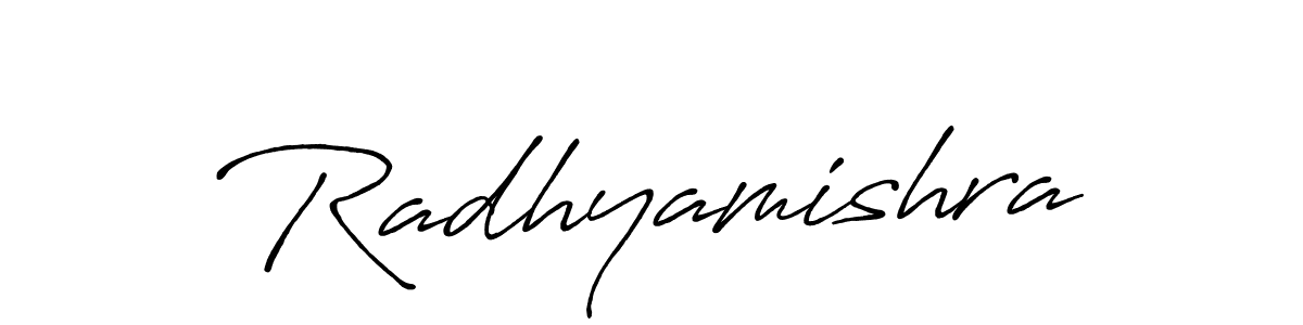 Also You can easily find your signature by using the search form. We will create Radhyamishra name handwritten signature images for you free of cost using Antro_Vectra_Bolder sign style. Radhyamishra signature style 7 images and pictures png