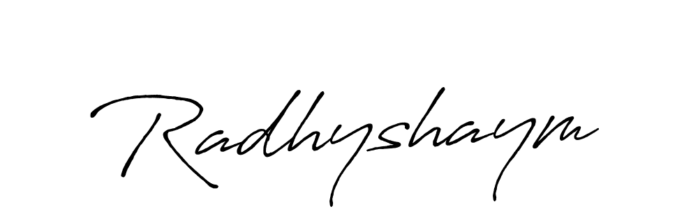 if you are searching for the best signature style for your name Radhyshaym. so please give up your signature search. here we have designed multiple signature styles  using Antro_Vectra_Bolder. Radhyshaym signature style 7 images and pictures png