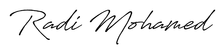 Turn your name Radi Mohamed into a signature brand with Antro_Vectra_Bolder styling. Download in standard PNG or transparent format anytime. Radi Mohamed signature style 7 images and pictures png