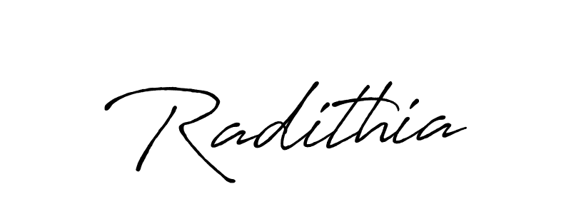 Also we have Radithia name is the best signature style. Create professional handwritten signature collection using Antro_Vectra_Bolder autograph style. Radithia signature style 7 images and pictures png