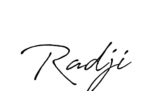 It looks lik you need a new signature style for name Radji. Design unique handwritten (Antro_Vectra_Bolder) signature with our free signature maker in just a few clicks. Radji signature style 7 images and pictures png