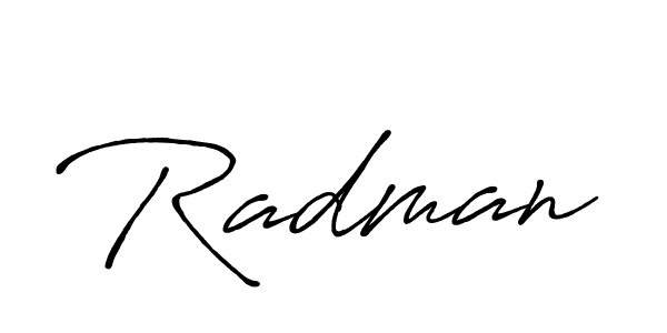 How to make Radman signature? Antro_Vectra_Bolder is a professional autograph style. Create handwritten signature for Radman name. Radman signature style 7 images and pictures png