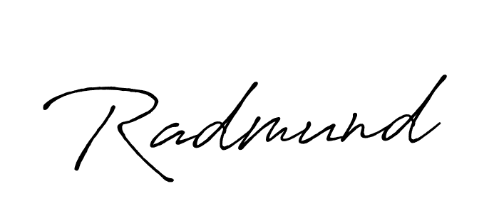 Create a beautiful signature design for name Radmund. With this signature (Antro_Vectra_Bolder) fonts, you can make a handwritten signature for free. Radmund signature style 7 images and pictures png