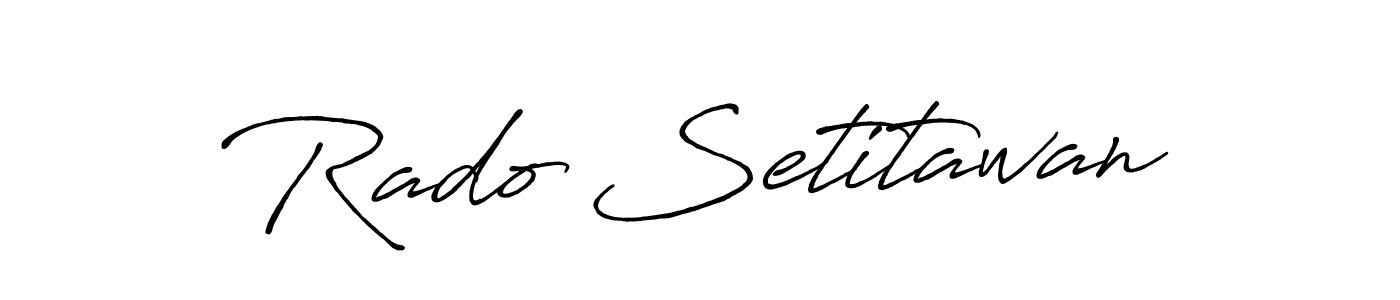 Design your own signature with our free online signature maker. With this signature software, you can create a handwritten (Antro_Vectra_Bolder) signature for name Rado Setitawan. Rado Setitawan signature style 7 images and pictures png