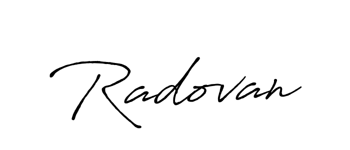 The best way (Antro_Vectra_Bolder) to make a short signature is to pick only two or three words in your name. The name Radovan include a total of six letters. For converting this name. Radovan signature style 7 images and pictures png