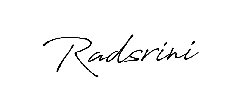 Radsrini stylish signature style. Best Handwritten Sign (Antro_Vectra_Bolder) for my name. Handwritten Signature Collection Ideas for my name Radsrini. Radsrini signature style 7 images and pictures png