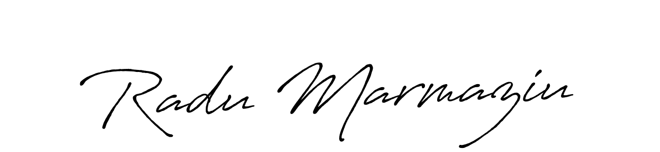 Design your own signature with our free online signature maker. With this signature software, you can create a handwritten (Antro_Vectra_Bolder) signature for name Radu Marmaziu. Radu Marmaziu signature style 7 images and pictures png