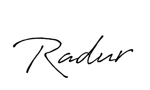 How to make Radur signature? Antro_Vectra_Bolder is a professional autograph style. Create handwritten signature for Radur name. Radur signature style 7 images and pictures png