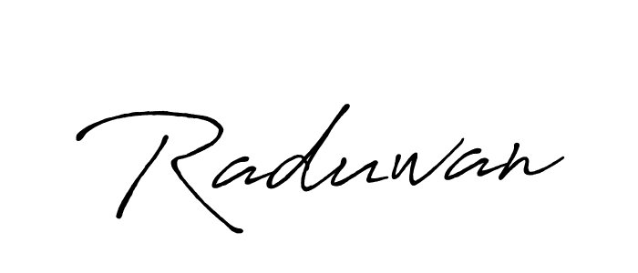 Make a beautiful signature design for name Raduwan. Use this online signature maker to create a handwritten signature for free. Raduwan signature style 7 images and pictures png
