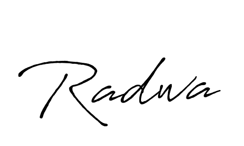 How to make Radwa signature? Antro_Vectra_Bolder is a professional autograph style. Create handwritten signature for Radwa name. Radwa signature style 7 images and pictures png