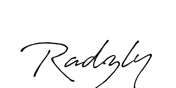Similarly Antro_Vectra_Bolder is the best handwritten signature design. Signature creator online .You can use it as an online autograph creator for name Radzly. Radzly signature style 7 images and pictures png