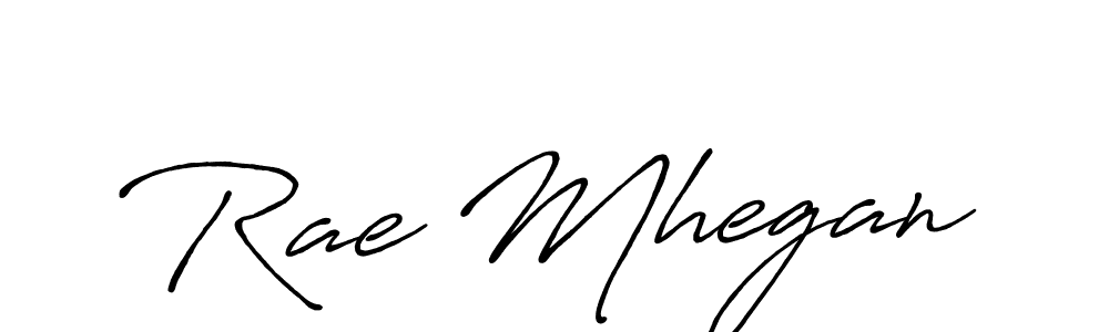 Rae Mhegan stylish signature style. Best Handwritten Sign (Antro_Vectra_Bolder) for my name. Handwritten Signature Collection Ideas for my name Rae Mhegan. Rae Mhegan signature style 7 images and pictures png