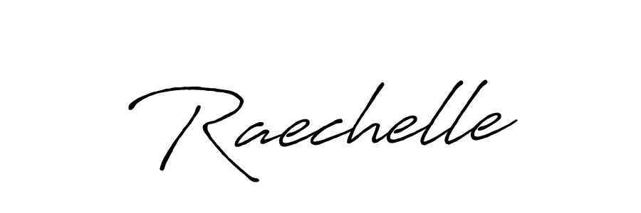 How to make Raechelle name signature. Use Antro_Vectra_Bolder style for creating short signs online. This is the latest handwritten sign. Raechelle signature style 7 images and pictures png