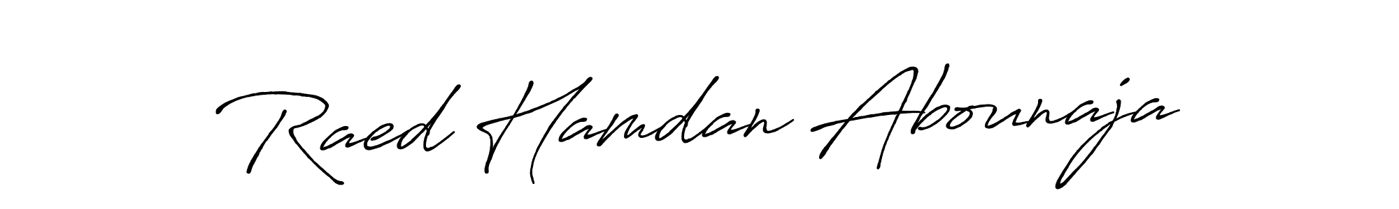 Similarly Antro_Vectra_Bolder is the best handwritten signature design. Signature creator online .You can use it as an online autograph creator for name Raed Hamdan Abounaja. Raed Hamdan Abounaja signature style 7 images and pictures png