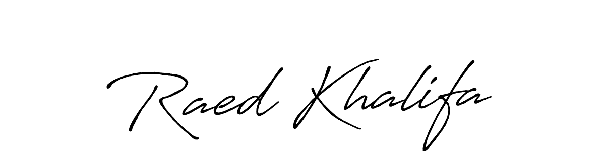Antro_Vectra_Bolder is a professional signature style that is perfect for those who want to add a touch of class to their signature. It is also a great choice for those who want to make their signature more unique. Get Raed Khalifa name to fancy signature for free. Raed Khalifa signature style 7 images and pictures png