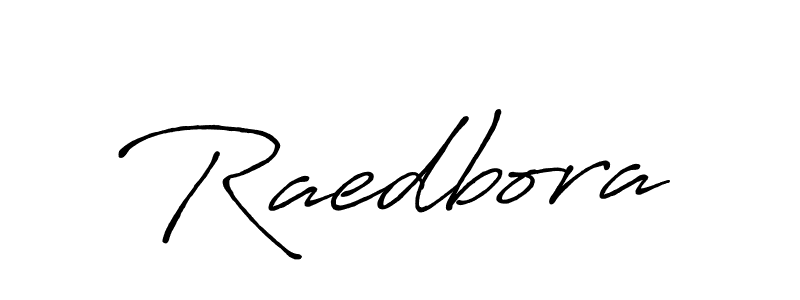 How to make Raedbora name signature. Use Antro_Vectra_Bolder style for creating short signs online. This is the latest handwritten sign. Raedbora signature style 7 images and pictures png