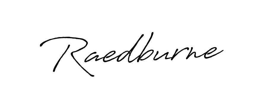 Use a signature maker to create a handwritten signature online. With this signature software, you can design (Antro_Vectra_Bolder) your own signature for name Raedburne. Raedburne signature style 7 images and pictures png