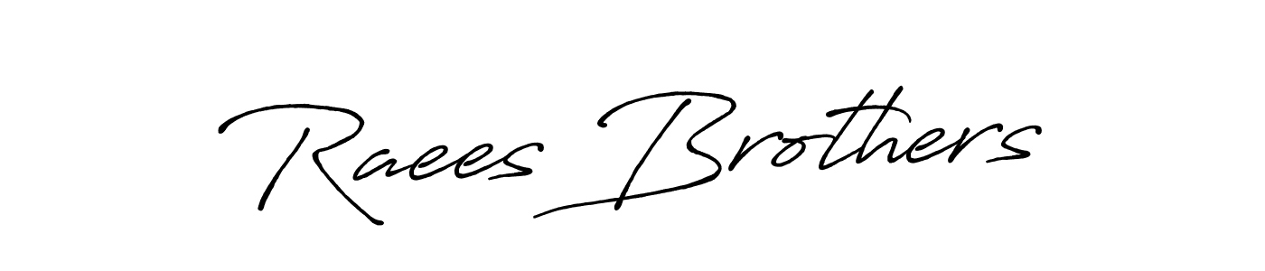 It looks lik you need a new signature style for name Raees Brothers. Design unique handwritten (Antro_Vectra_Bolder) signature with our free signature maker in just a few clicks. Raees Brothers signature style 7 images and pictures png